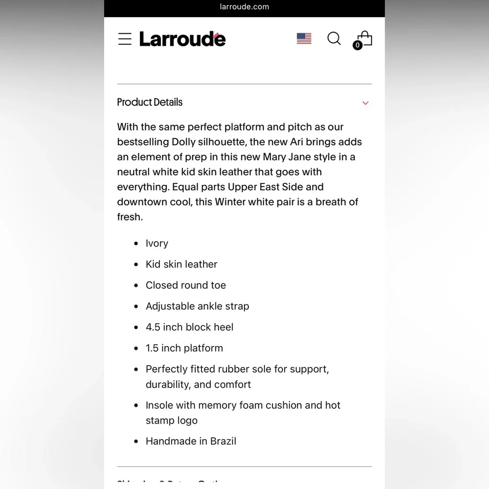 Larroude Cream ivory Platform Heels - Picture 7 of 7